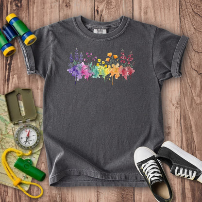 Watercolor Yosemite Wildflowers Kids Cotton T-Shirt