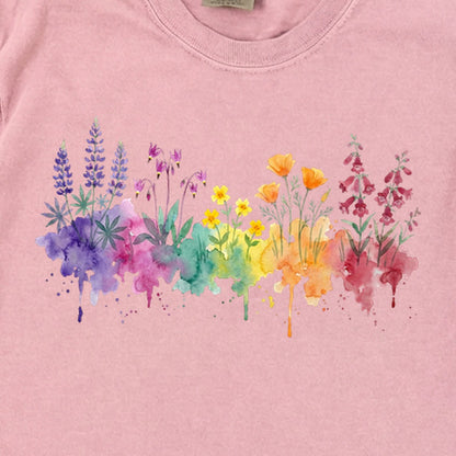 Watercolor Yosemite Wildflowers Premium Long Sleeve
