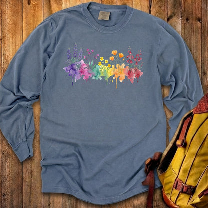 Watercolor Yosemite Wildflowers Premium Long Sleeve