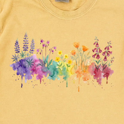 Watercolor Yosemite Wildflowers Premium Long Sleeve