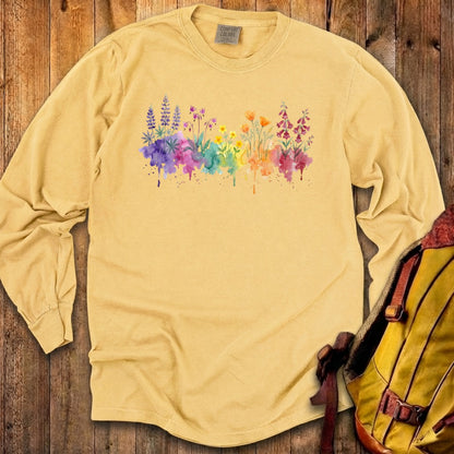 Watercolor Yosemite Wildflowers Premium Long Sleeve