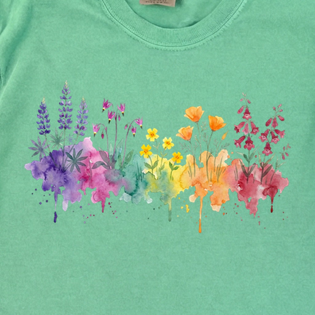 Watercolor Yosemite Wildflowers Premium Long Sleeve