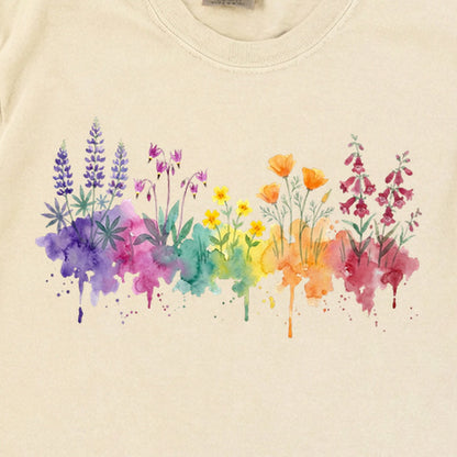Watercolor Yosemite Wildflowers Premium Long Sleeve