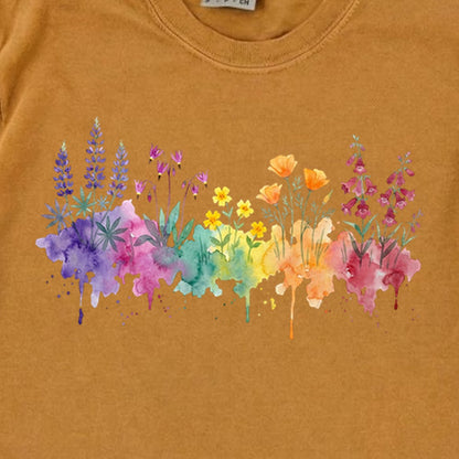 Watercolor Yosemite Wildflowers Premium Long Sleeve
