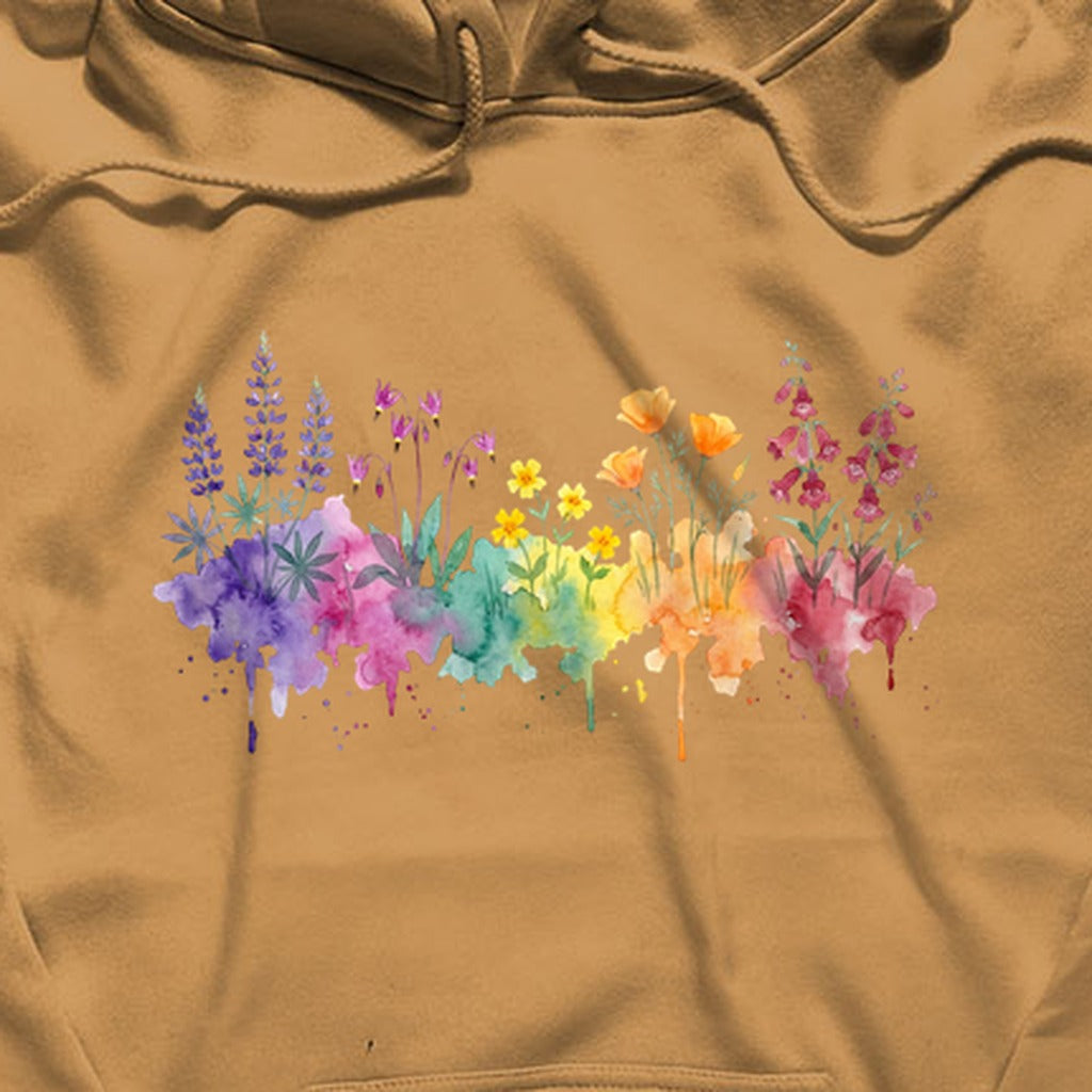 Watercolor Yosemite Wildflowers Hoodie