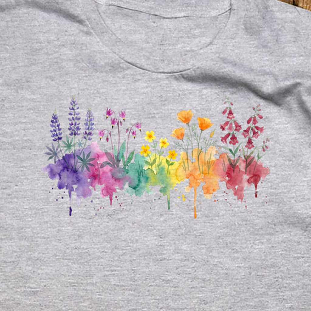 Watercolor Yosemite Wildflowers T-Shirt