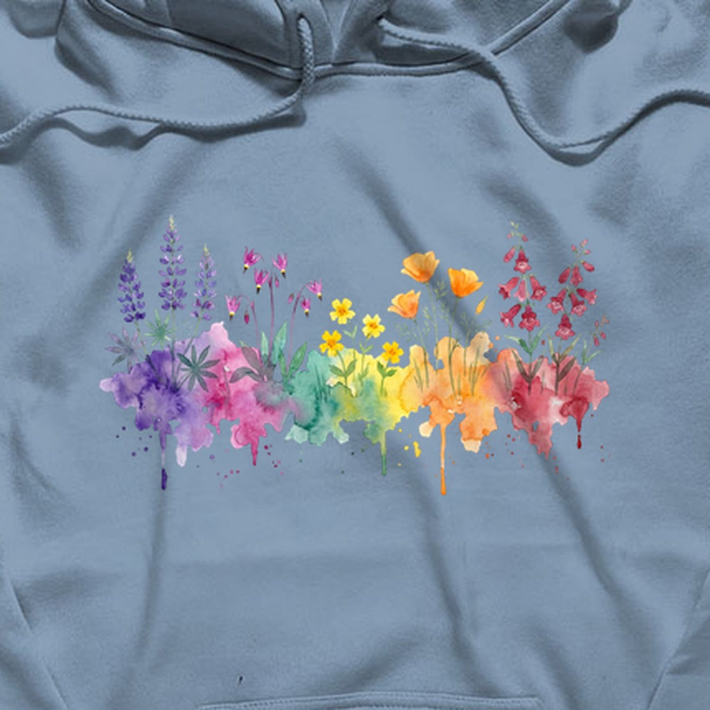 Watercolor Yosemite Wildflowers Hoodie