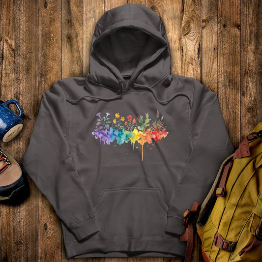 Watercolor Zion Wildflowers Hoodie