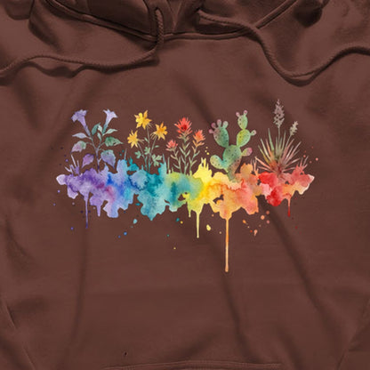 Watercolor Zion Wildflowers Hoodie