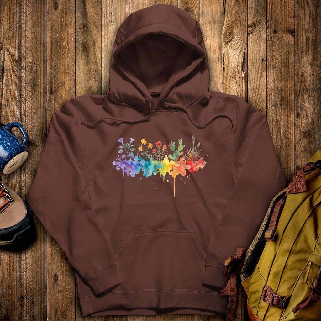 Watercolor Zion Wildflowers Hoodie