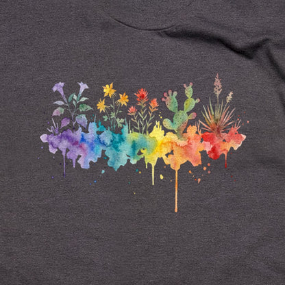 Watercolor Zion Wildflowers T-Shirt