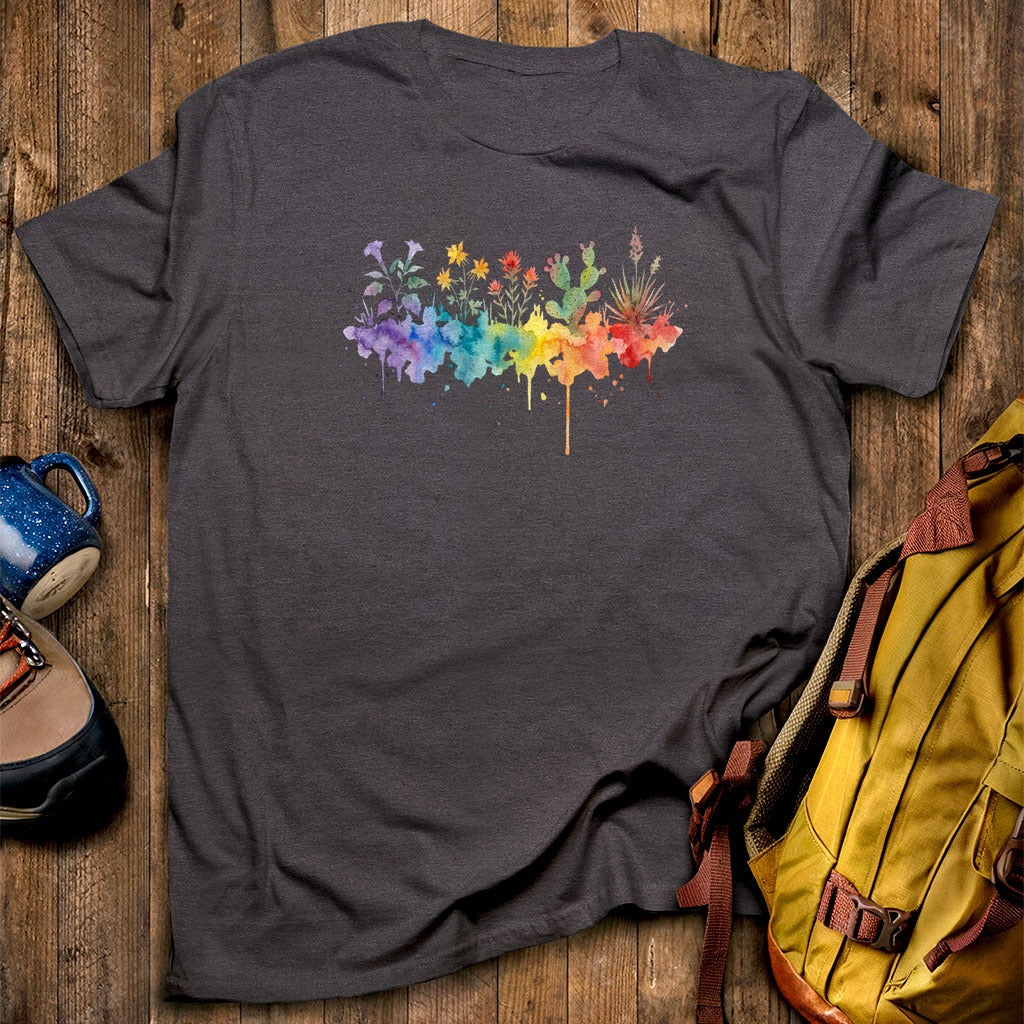 Watercolor Zion Wildflowers T-Shirt