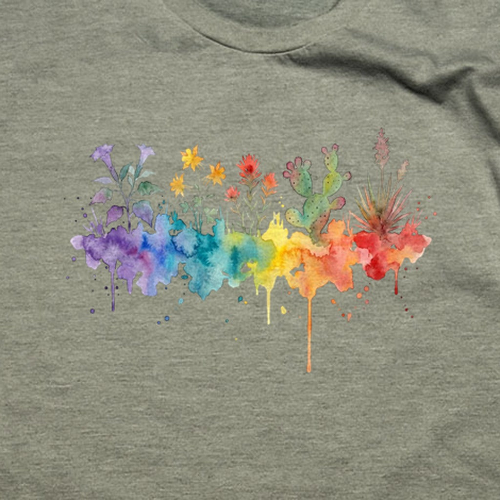 Watercolor Zion Wildflowers T-Shirt