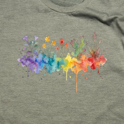 Watercolor Zion Wildflowers T-Shirt