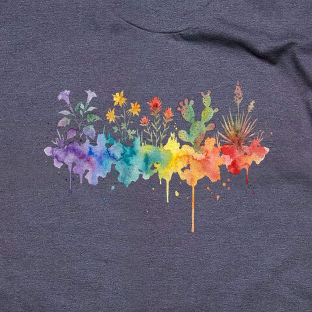 Watercolor Zion Wildflowers T-Shirt