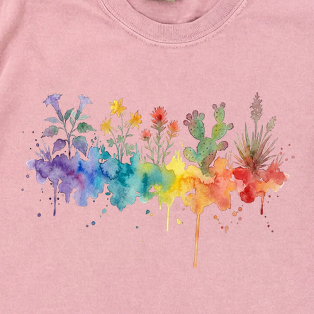 Watercolor Zion Wildflowers Premium Long Sleeve