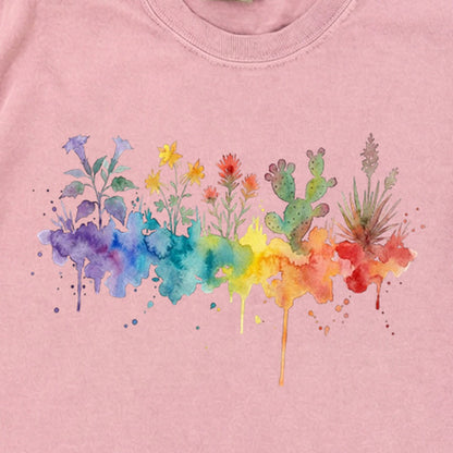Watercolor Zion Wildflowers Premium Long Sleeve