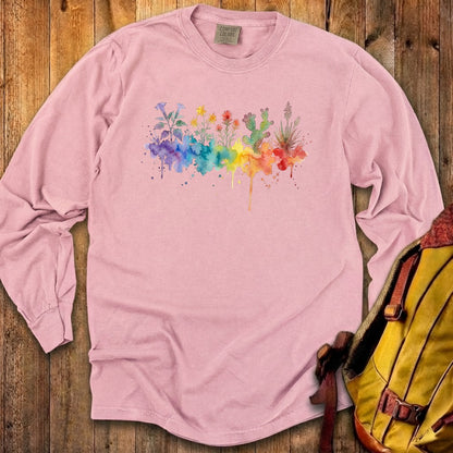 Watercolor Zion Wildflowers Premium Long Sleeve