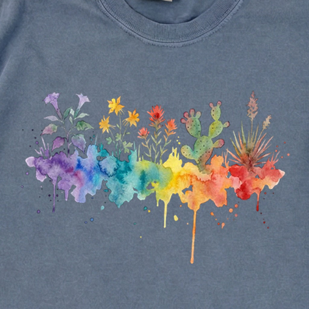 Watercolor Zion Wildflowers Premium Long Sleeve