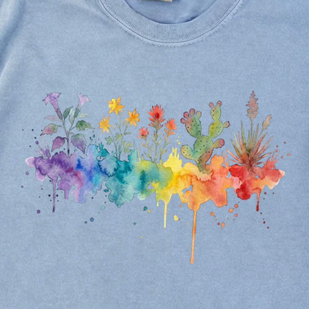 Watercolor Zion Wildflowers Premium Long Sleeve