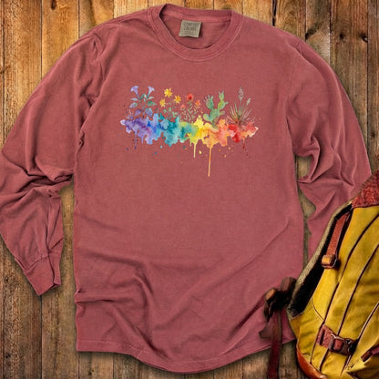Watercolor Zion Wildflowers Premium Long Sleeve