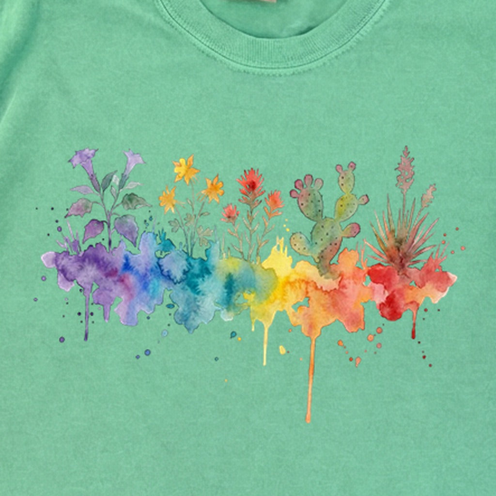 Watercolor Zion Wildflowers Premium Long Sleeve
