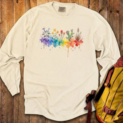 Watercolor Zion Wildflowers Premium Long Sleeve