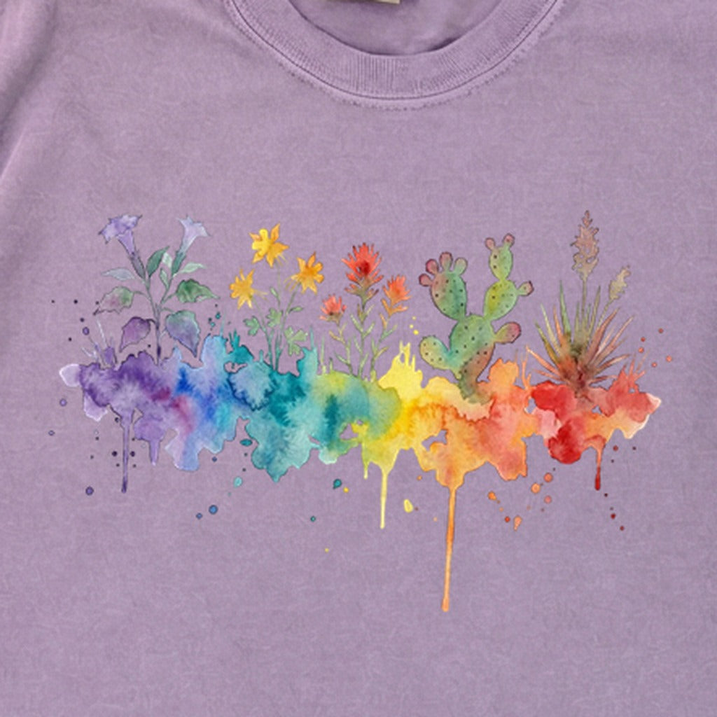 Watercolor Zion Wildflowers Premium Long Sleeve