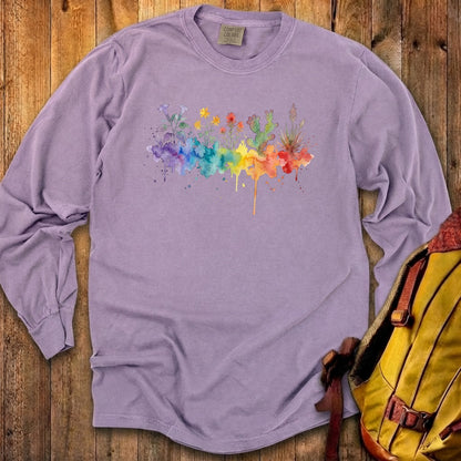 Watercolor Zion Wildflowers Premium Long Sleeve