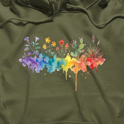 Watercolor Zion Wildflowers Hoodie