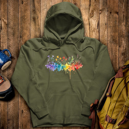 Watercolor Zion Wildflowers Hoodie