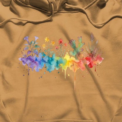 Watercolor Zion Wildflowers Hoodie