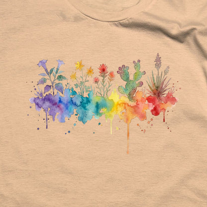Watercolor Zion Wildflowers T-Shirt
