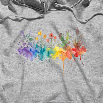 Watercolor Zion Wildflowers Hoodie