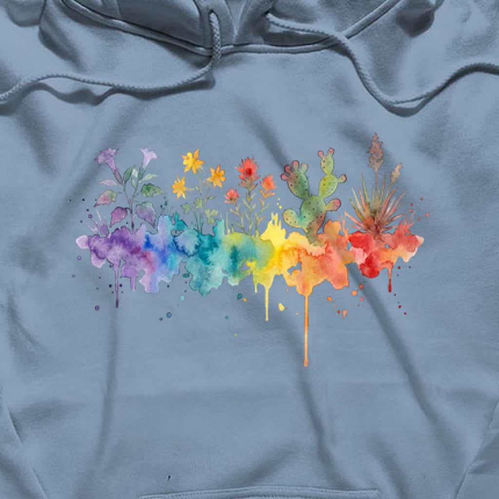 Watercolor Zion Wildflowers Hoodie