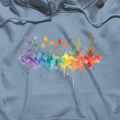 Watercolor Zion Wildflowers Hoodie