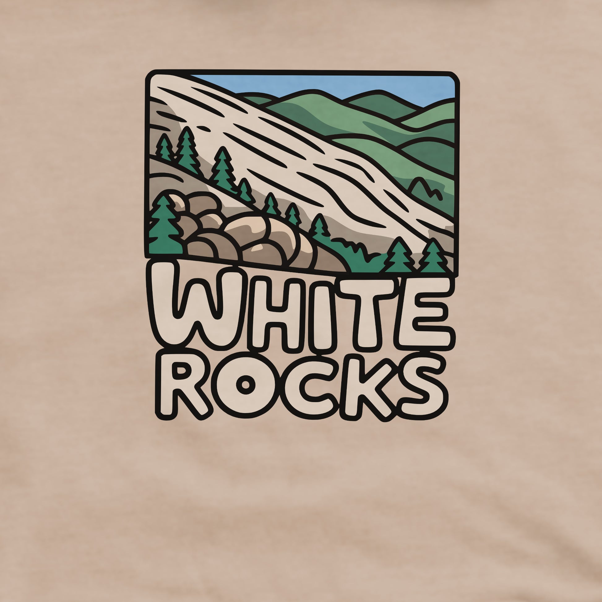 White Rocks National Recreation Area Crewneck Sweatshirt Adventure and Outdoors Themed Sweatshirt