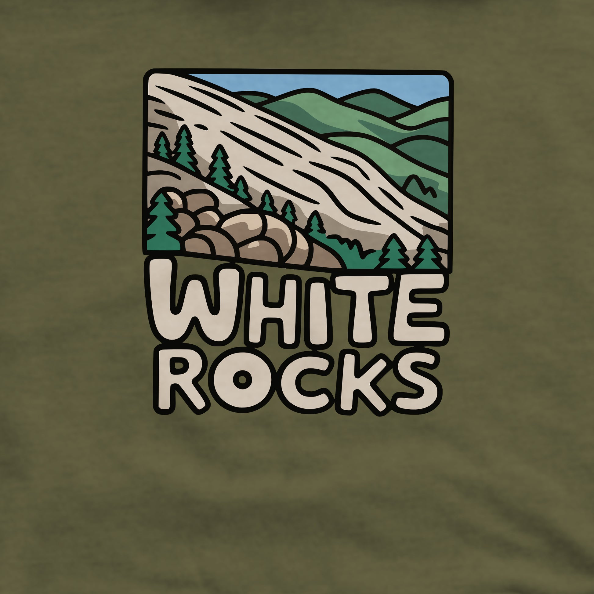 White Rocks National Recreation Area Crewneck Sweatshirt Adventure and Outdoors Themed Sweatshirt