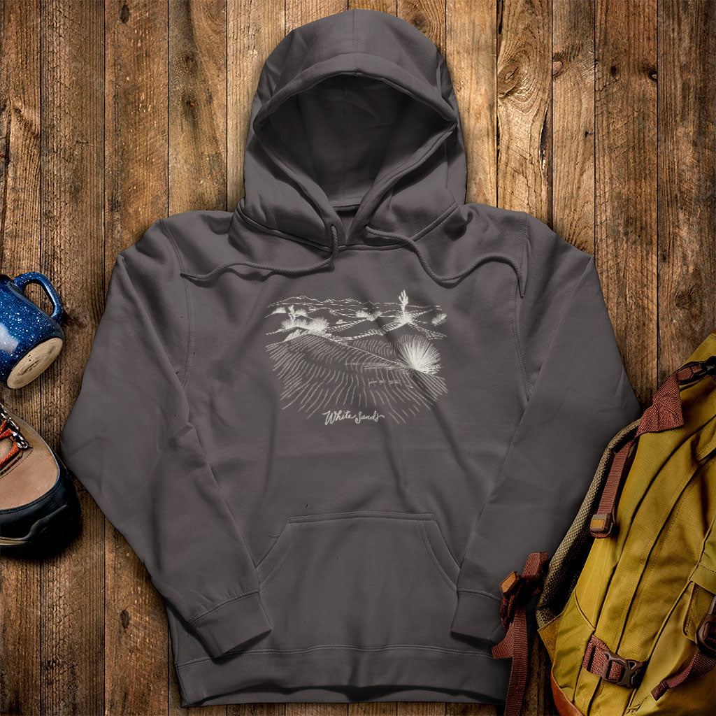 White Sands Line Drawing Hoodie