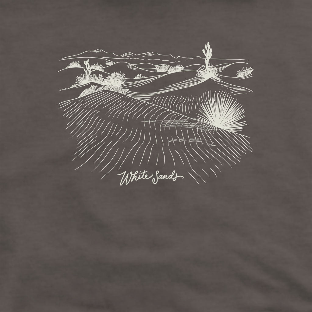 White Sands Line Drawing Hoodie