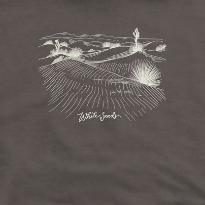 White Sands Line Drawing Hoodie