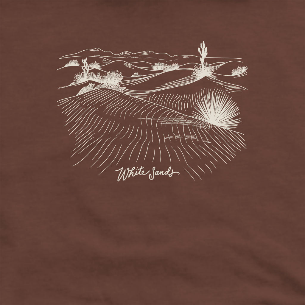 White Sands Line Drawing Hoodie