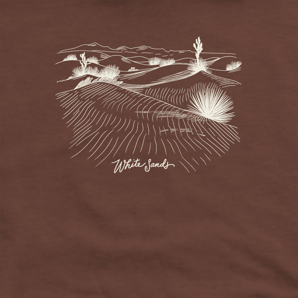 White Sands Line Drawing Crewneck Sweatshirt