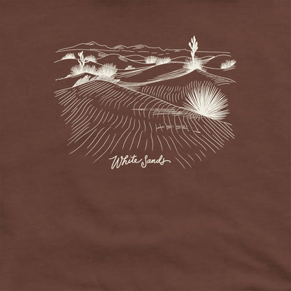 White Sands Line Drawing Crewneck Sweatshirt