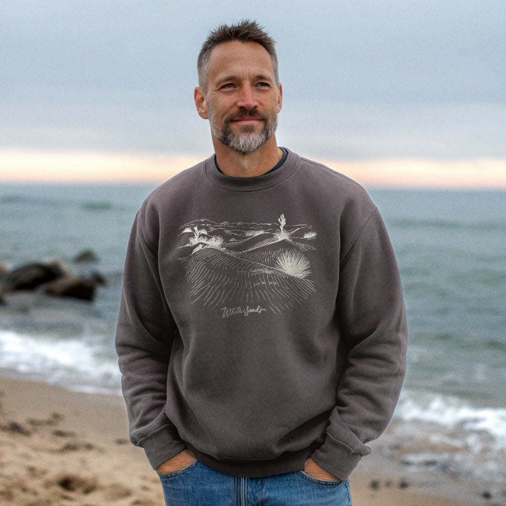 White Sands Line Drawing Crewneck Sweatshirt