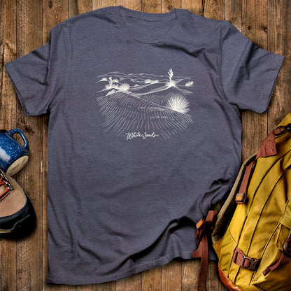 White Sands Line Drawing T-Shirt