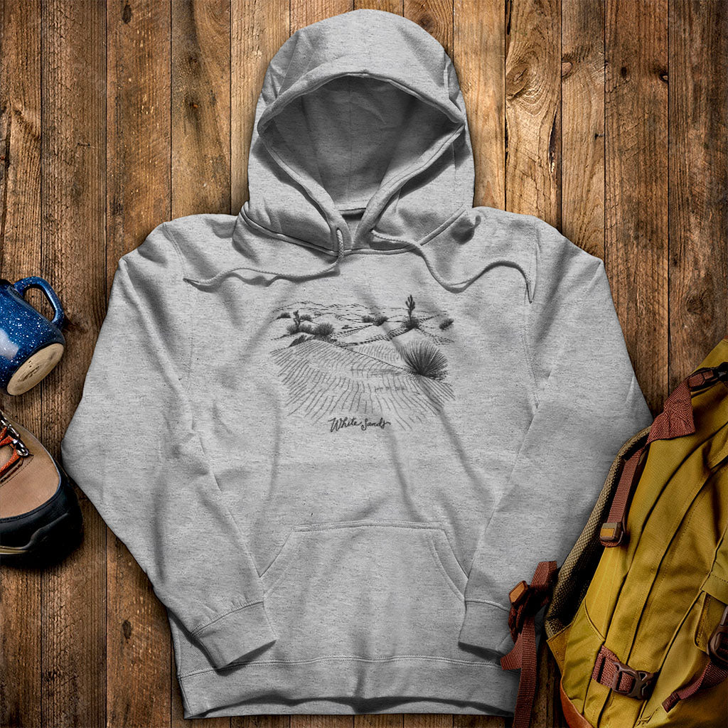 White Sands Line Drawing Hoodie