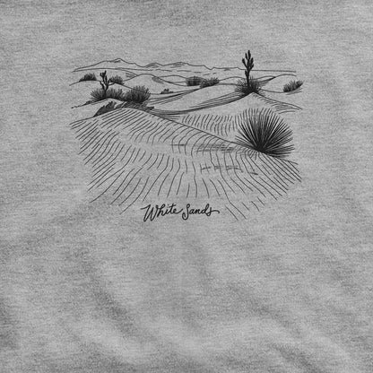 White Sands Line Drawing Hoodie
