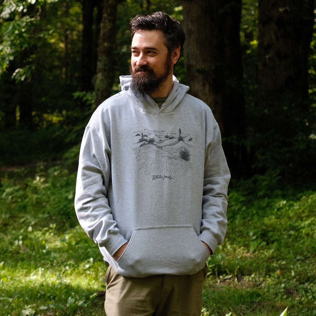 White Sands Line Drawing Hoodie