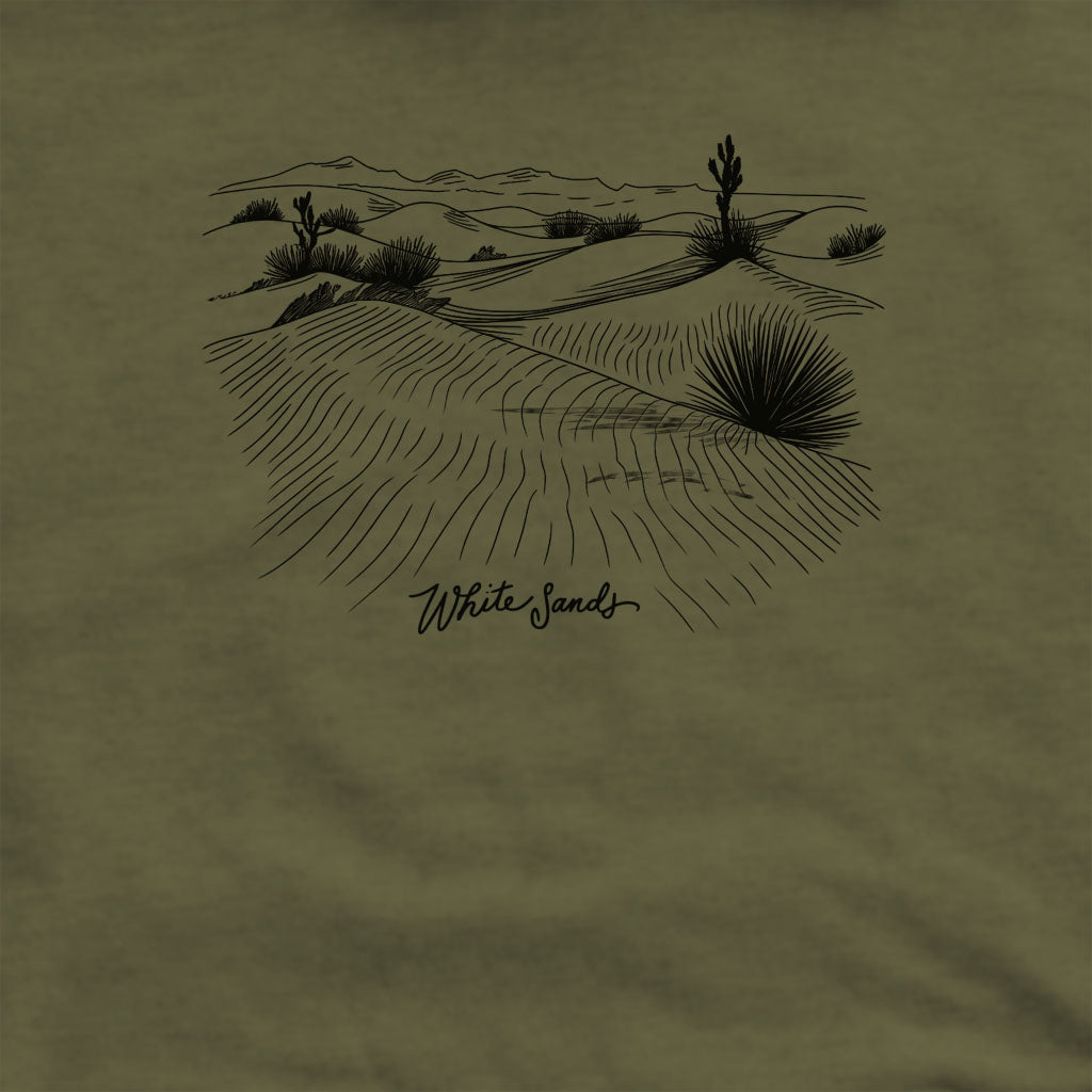 White Sands Line Drawing Crewneck Sweatshirt